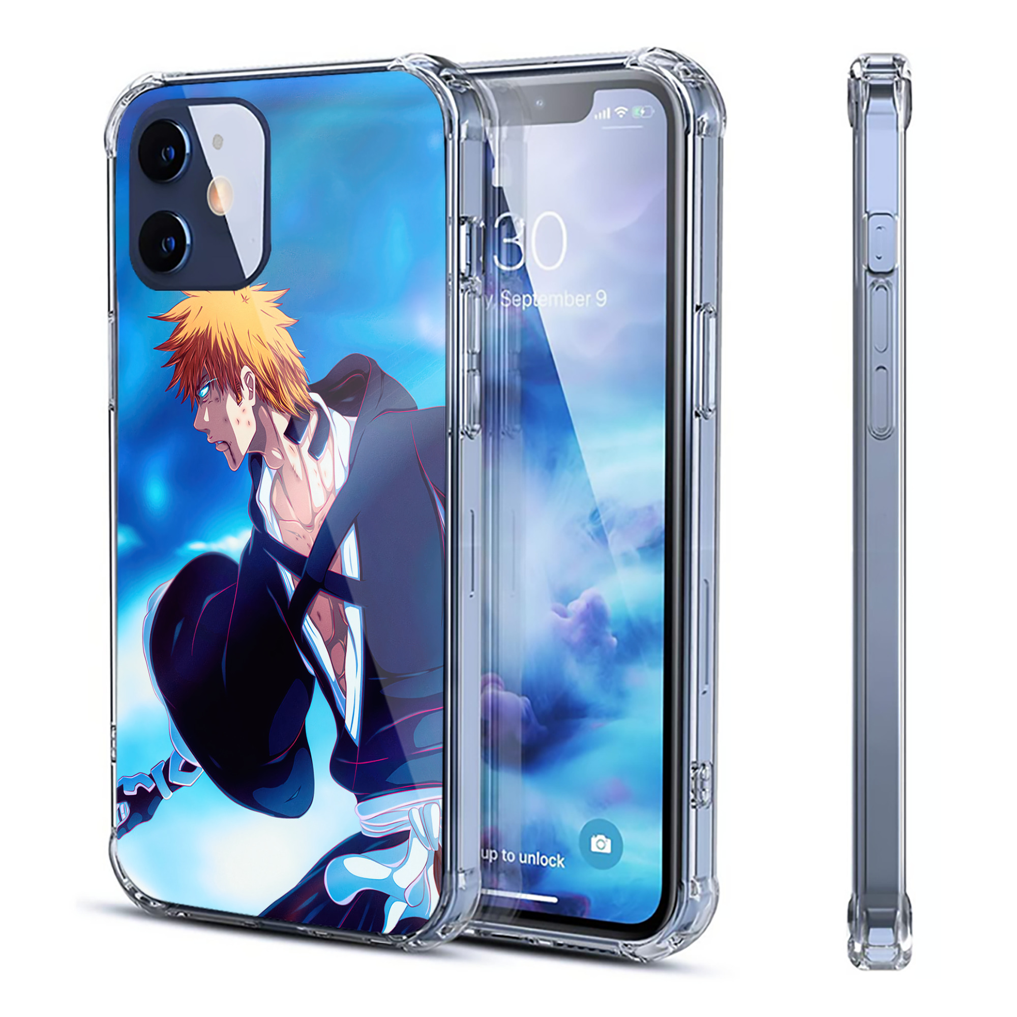 （画像用） ブリーチ BLEACH 【iPhone 12シリーズ対応】透明スマホケース（クリアソフトケース）